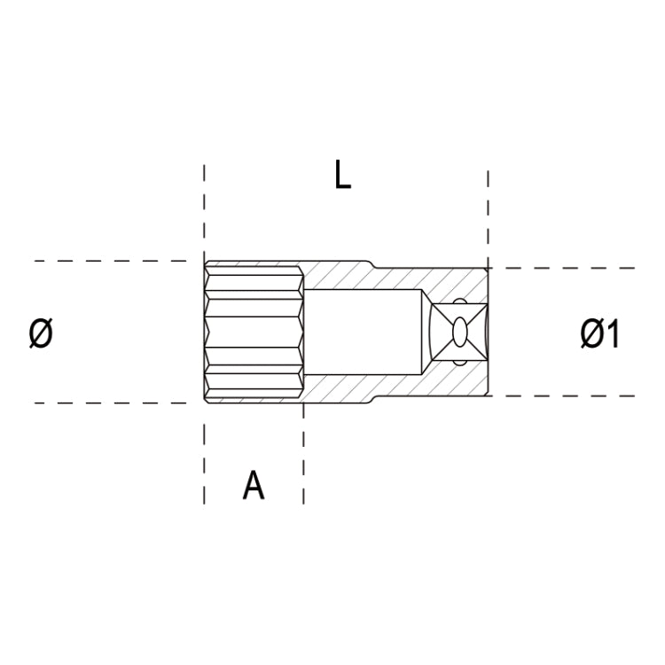 920AS/L - Bi-Hex Hand Sockets, Long Series