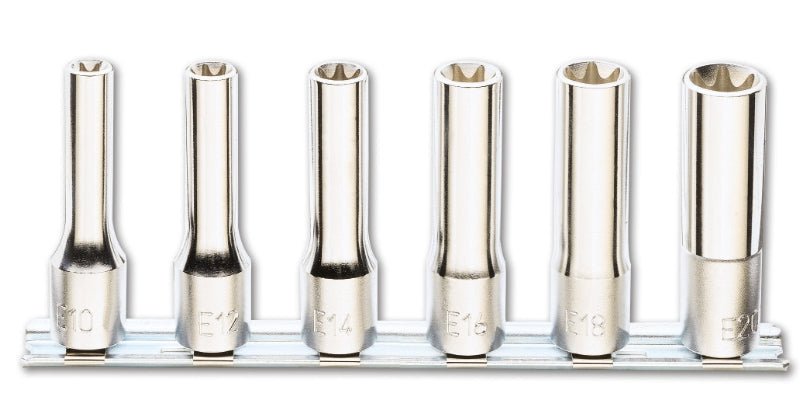 920FTX-LSB6 - Set of 6 Hand Sockets for Torx Head Screws, Long Series (Item 920FTX/L)