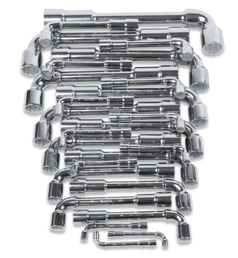 932/S - Set of Double Ended Hexagon / Bi-Hex Offset Socket Wrenches, Bright Chrome-Plated (Item 932)