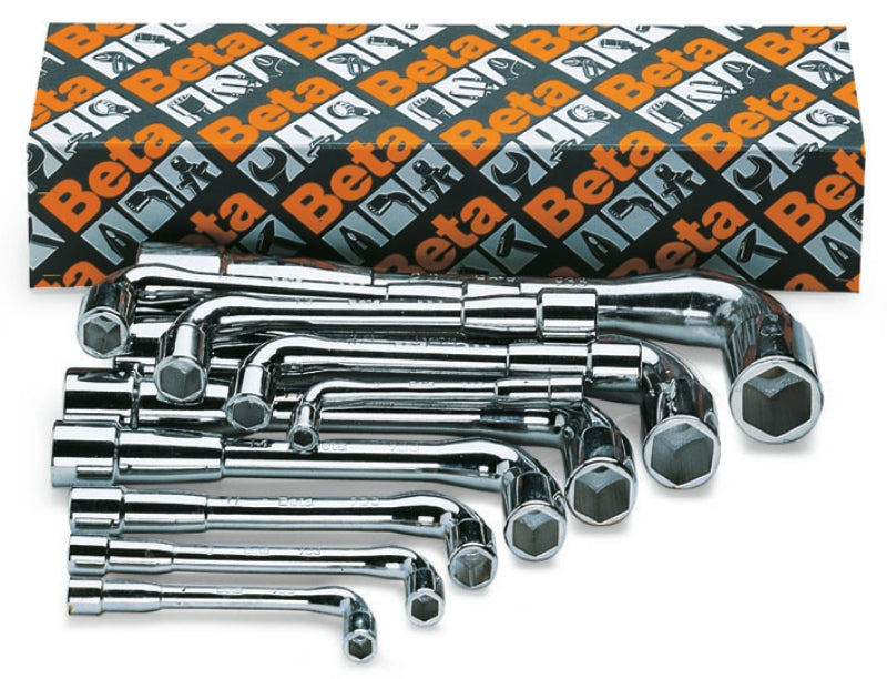 933/S - Set of Double Ended Offset Hexagon Socket Wrenches, Bright Chrome-Plated (Item 933)