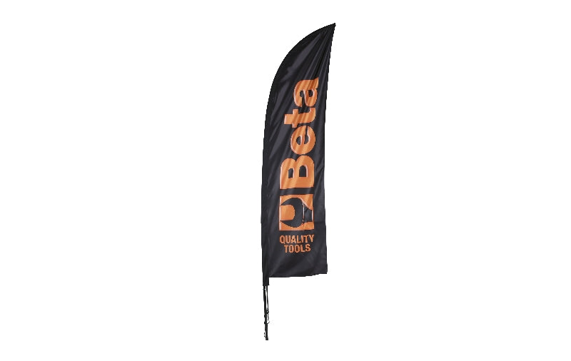 9561VV 2,5 - Sail Flag 2.5X0.50 M with Aluminium Pole, Cross Base with Weighted Ring