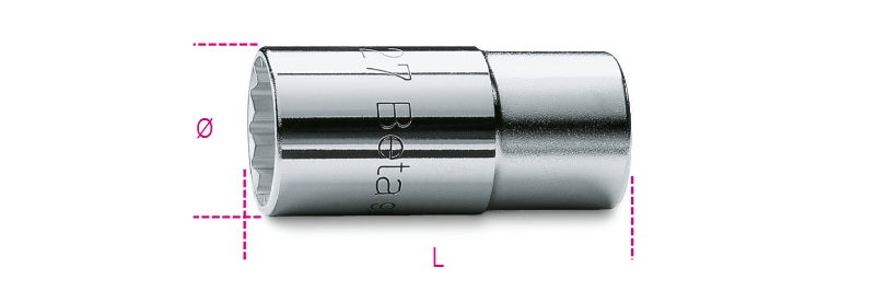 960 - 1/2" Square Drive Socket for Diesel Engine Injectors