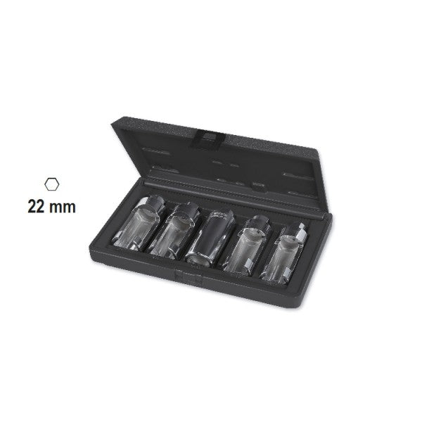 960BC/C5 - Set of 5 Open-End Hexagon Sockets for Injector Electrical Connections (Item 960BC)