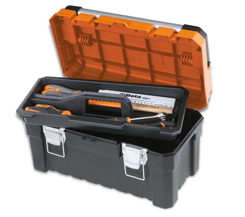 C16 - 2116 - Tool Box, Made of Plastic, with Interior Object Compartment