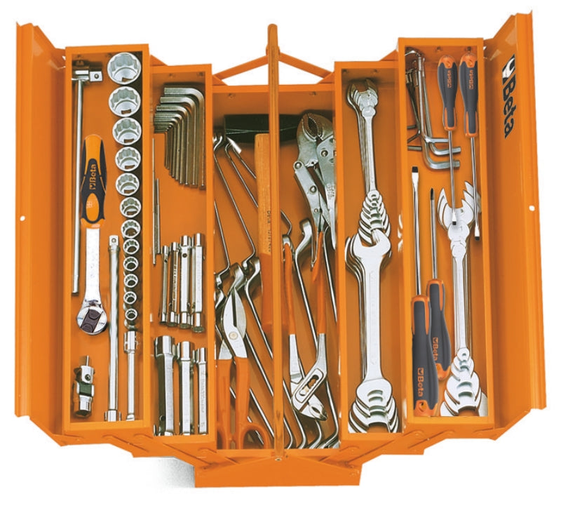 C20 - C20L - 2120 - Five-Section Cantilever Tool Box, Made from Sheet Metal