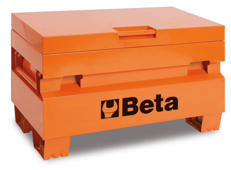 Construction Trunks C22P - Tool Trunk for Building Yards, Made of Sheet Metal – Unipac Store