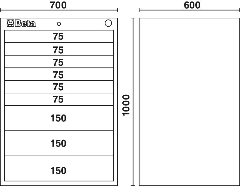C35/9G - Industrial Tool Chest with Nine Drawers
