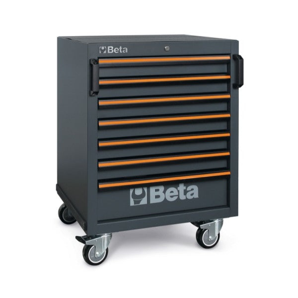 C45PRO C7 - Mobile roller cab with 7 drawers, for workshop equipment combination C45PRO