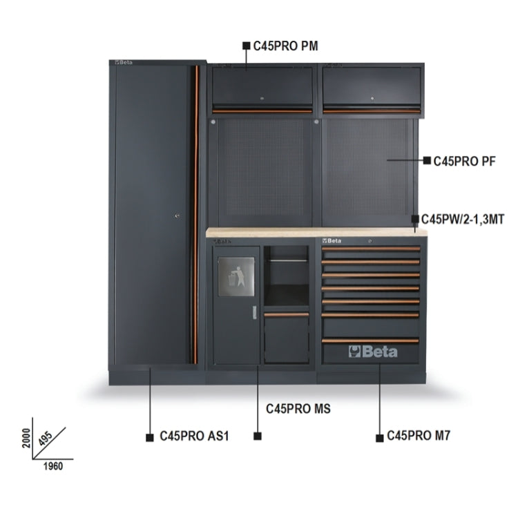 C45PRO CW - Workshop equipment combination C45PRO