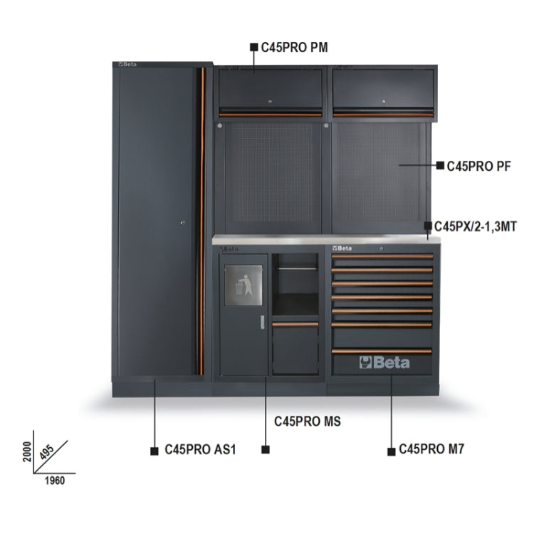 C45PRO CX - Workshop equipment combination C45PRO