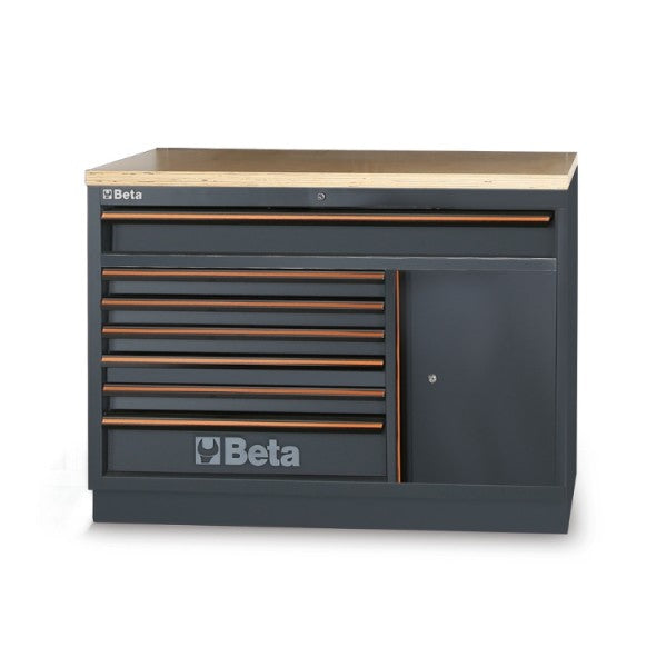 C45PRO M7A/W - Fixed module with 7 drawers, for workshop equipment combination C45PRO