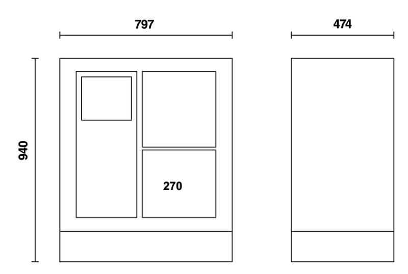 C55MS - Fixed Service Module, for Workshop Equipment Combination