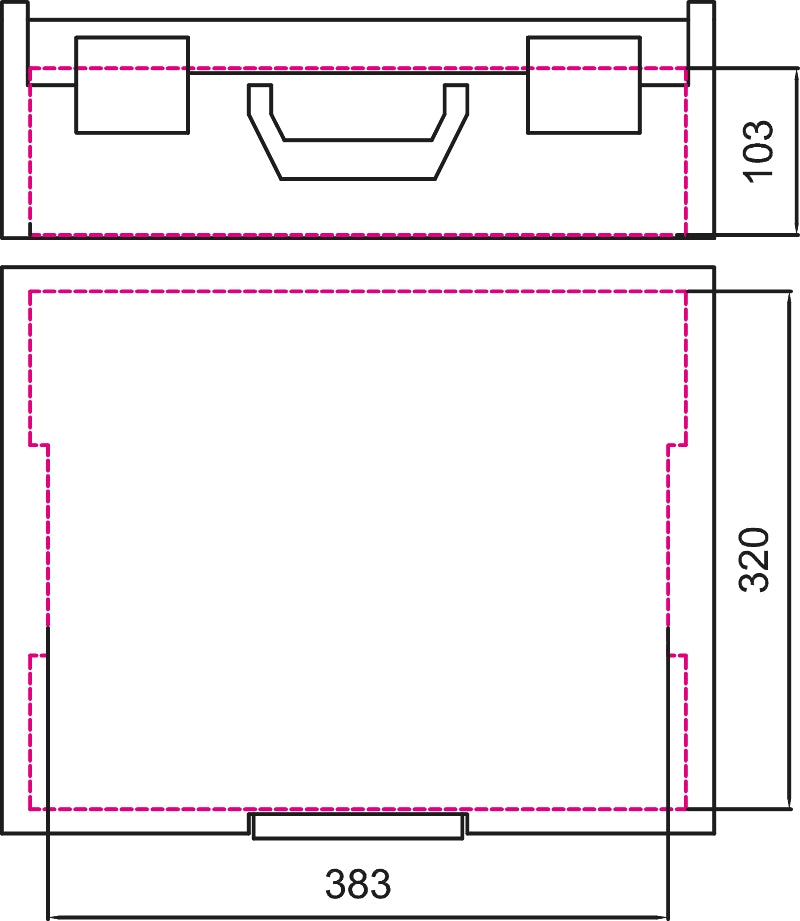 C99V1 - COMBO ABS tool case, empty