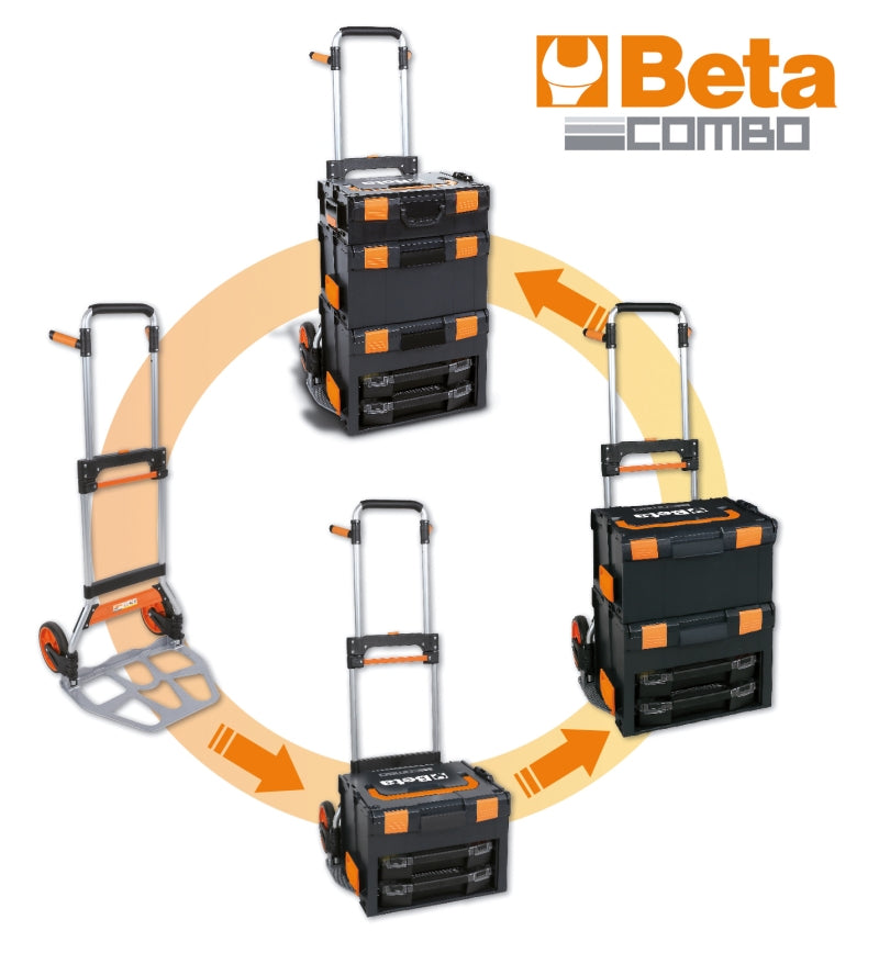 C99V3/2C - Wall Tool Case, Made from Abs, with 2 Portable Tote Trays