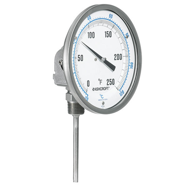EI, Bimetal Thermometer 1/4" NPT union