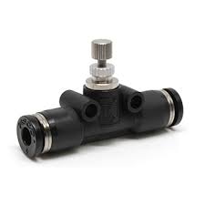 JSMU Speed Control Valve Push-In Fitting Type, Small Union Straight