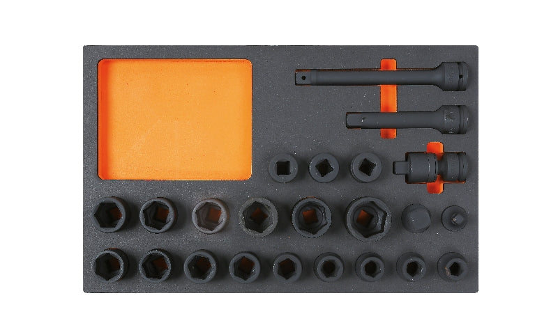 M127 - Eva Foam Tray with Sockets and 3/4" Accessories