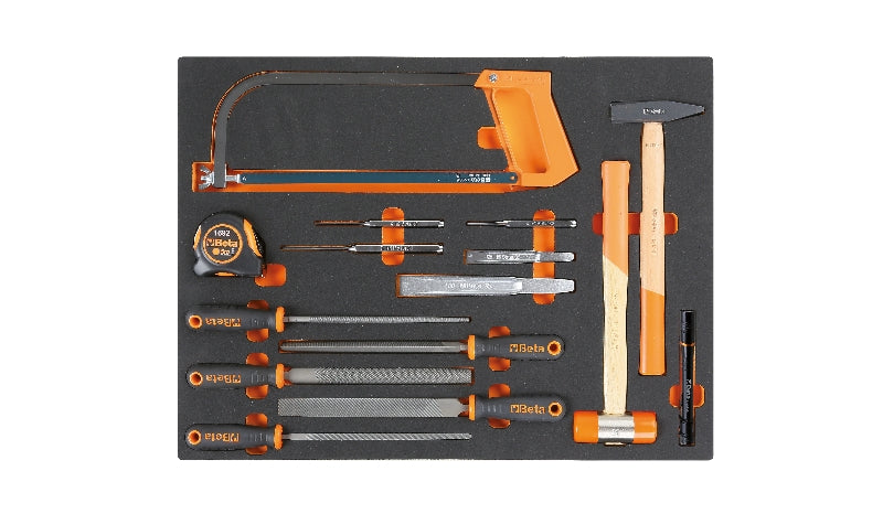 MB59 - Foam Tray with Impact Tools, Files, Cutting and Measuring Tools