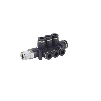 PKVD Tube Fitting Standard, Twin Triple Run Tee