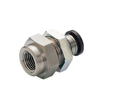 PMF Tube Fitting Standard, Bulkhead Female Straight