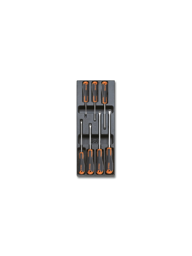T211 - Hard Thermoformed Tray with Beta Easy Screwdrivers for Slotted, Phillips and Torx Head Screws
