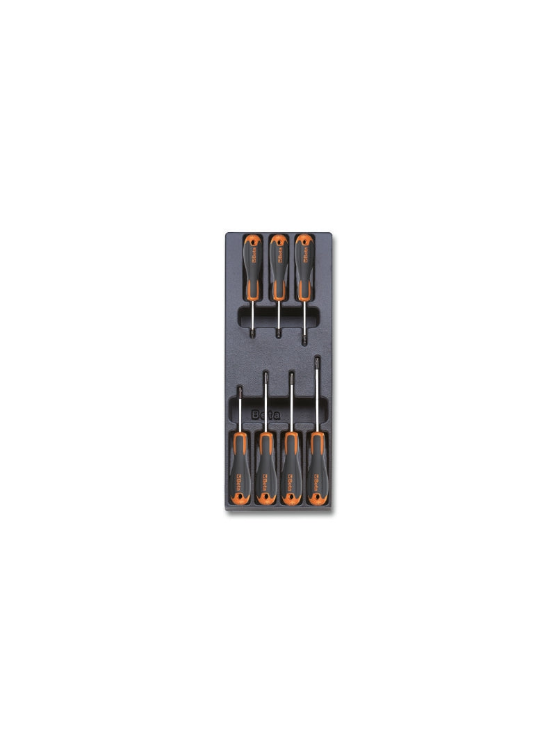 T216 - Hard Thermoformed Tray with Beta Easy Screwdrivers for Torx Head Screws