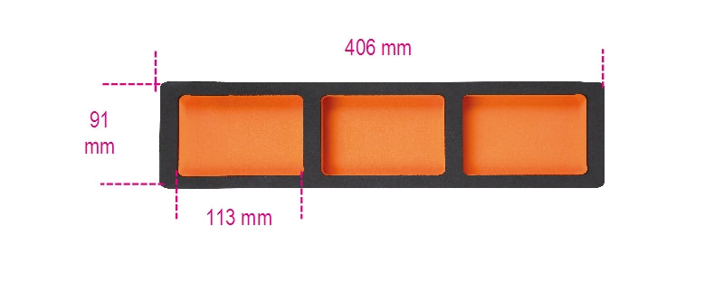 VPM7-C - Foam Tray with 3 Tote Trays